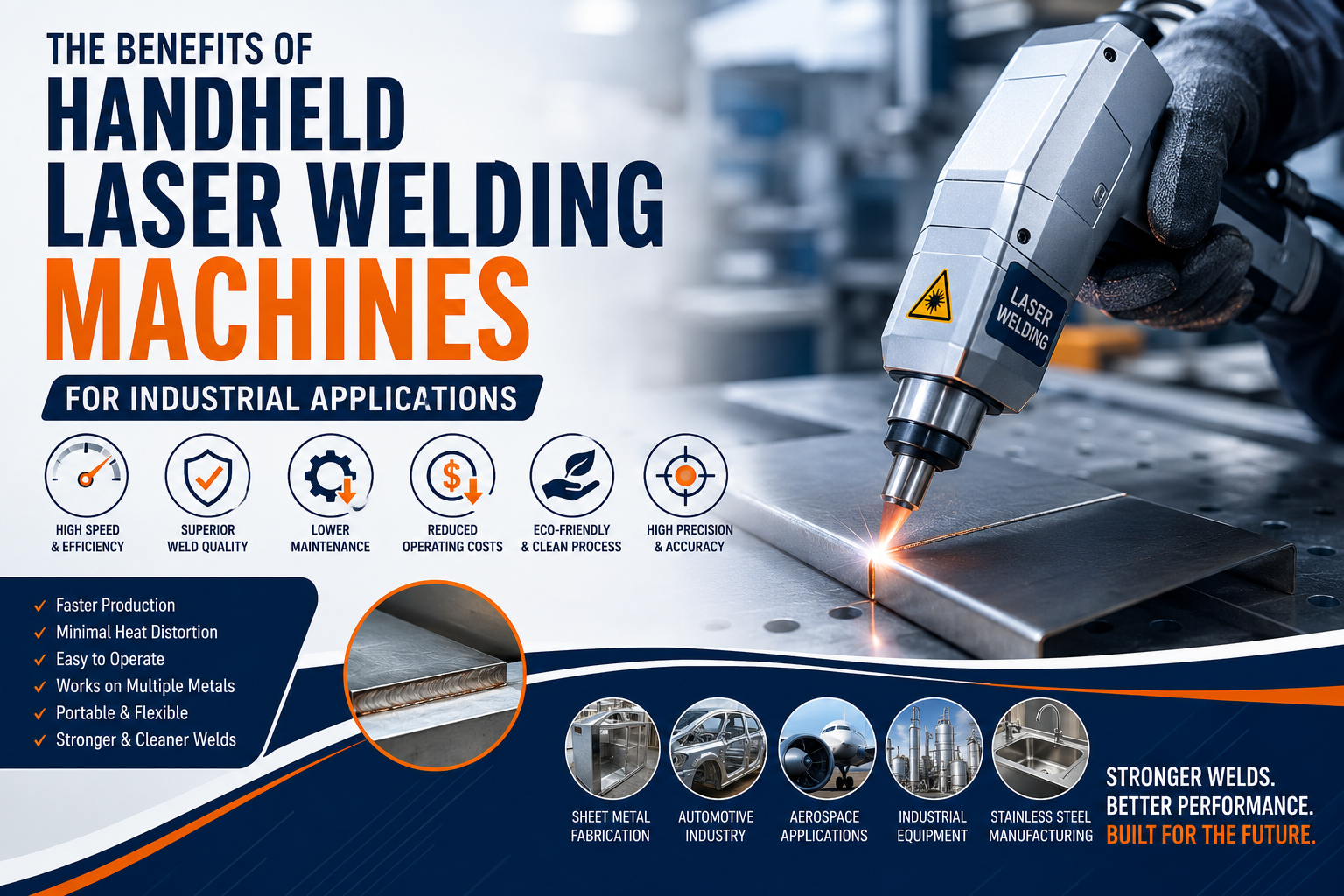 Benefits of Handheld Laser Welding Machines for Industrial Applications