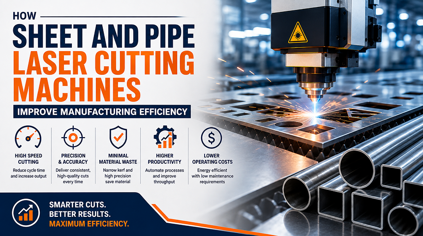 How Sheet and Pipe Laser Cutting Machines Improve Manufacturing Efficiency