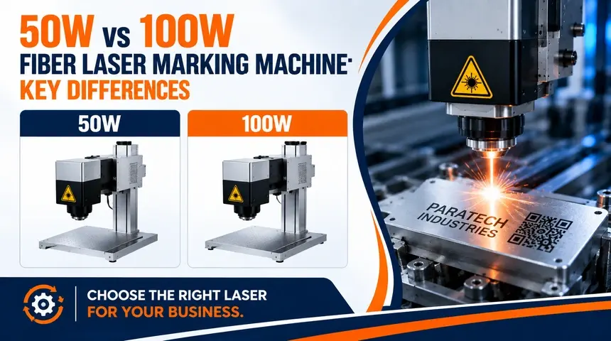 50W vs 100W Fiber Laser Marking Machine: Key Differences